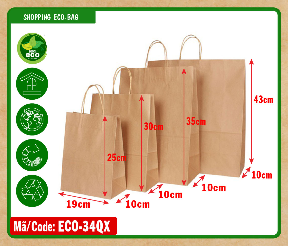 Túi giấy shopping giấy kraft